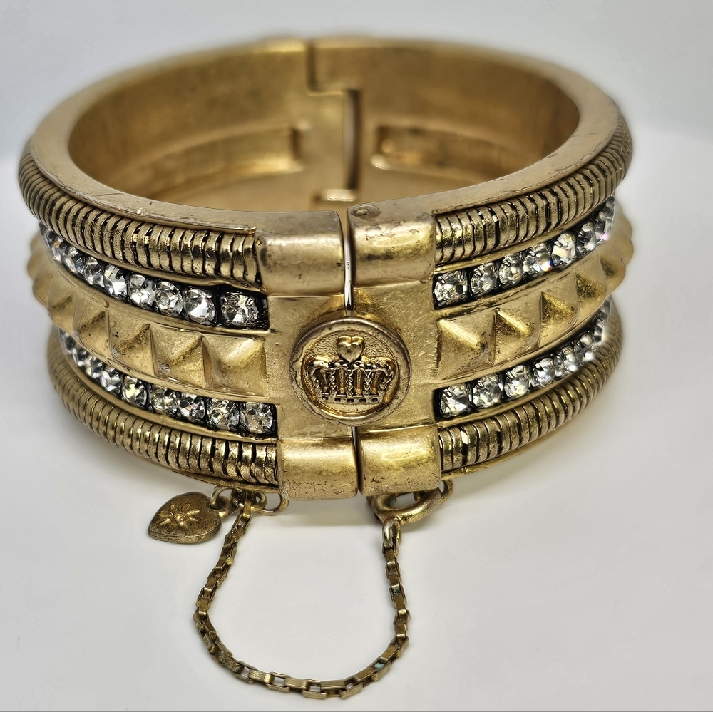Juicy Couture Bracelet With Safety Chain, Y2k Vintage
